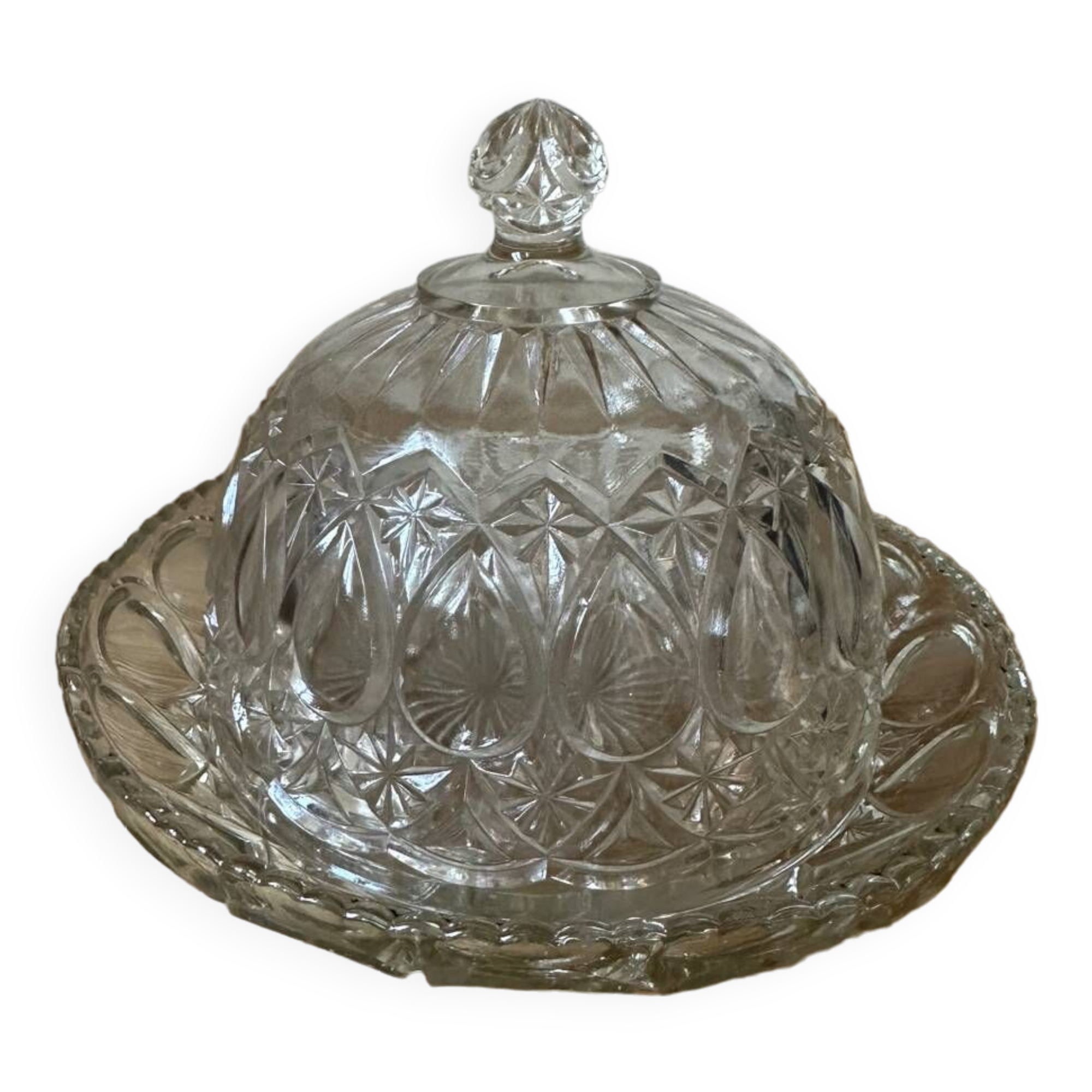 Old cheese bell and its dish