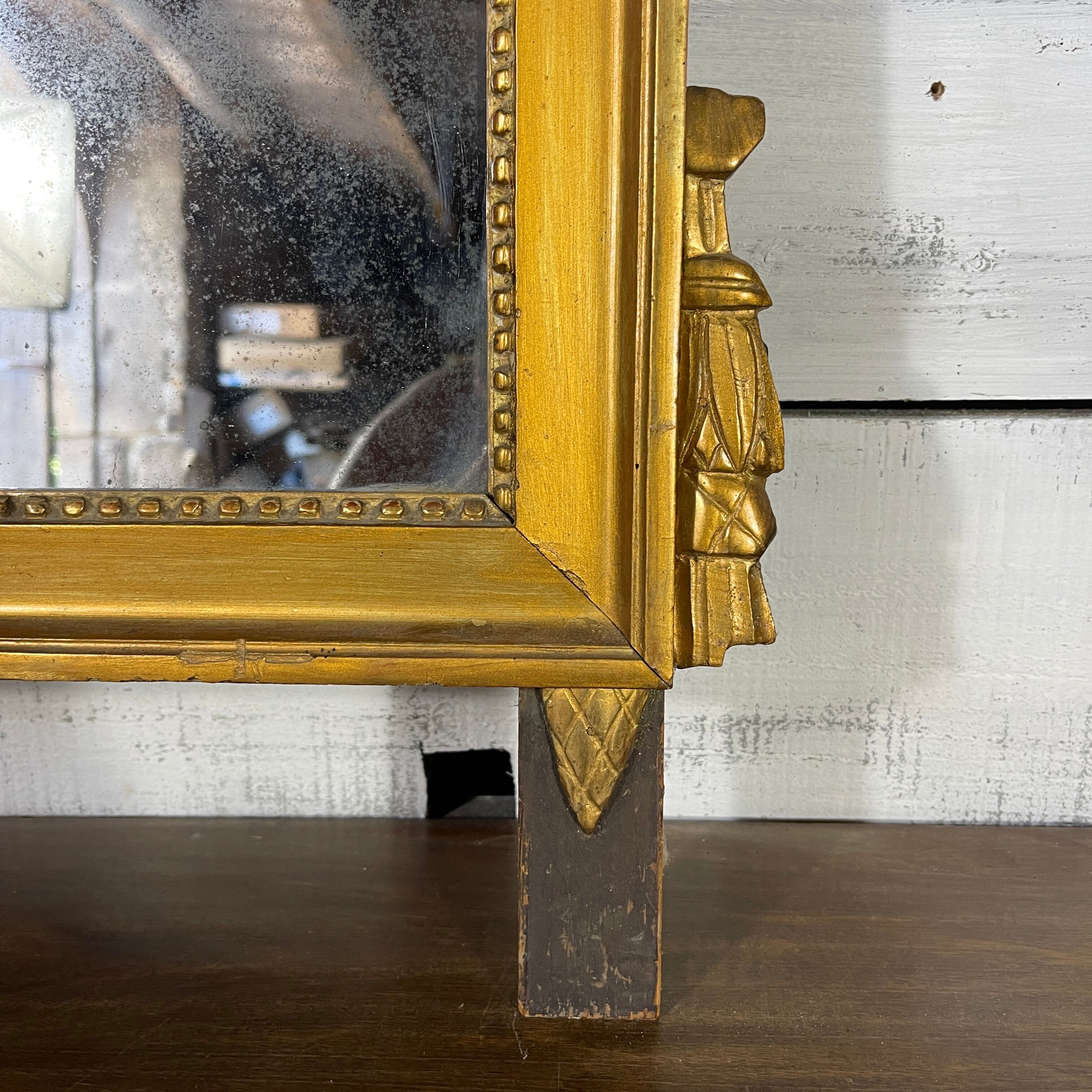 Old gilded mirror 81 x 60 cm