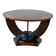 Art Deco Round Side Table in Rosewood Veneer, France, 1930s