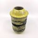 Handmade cracked ceramic vase • 1980s • signed