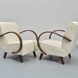 Type C Loop Armchairs attributed to Jindřich Halabala, 1930s, Set of 2