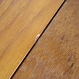 Table à manger massive en teck par Dyrlund, années 1970