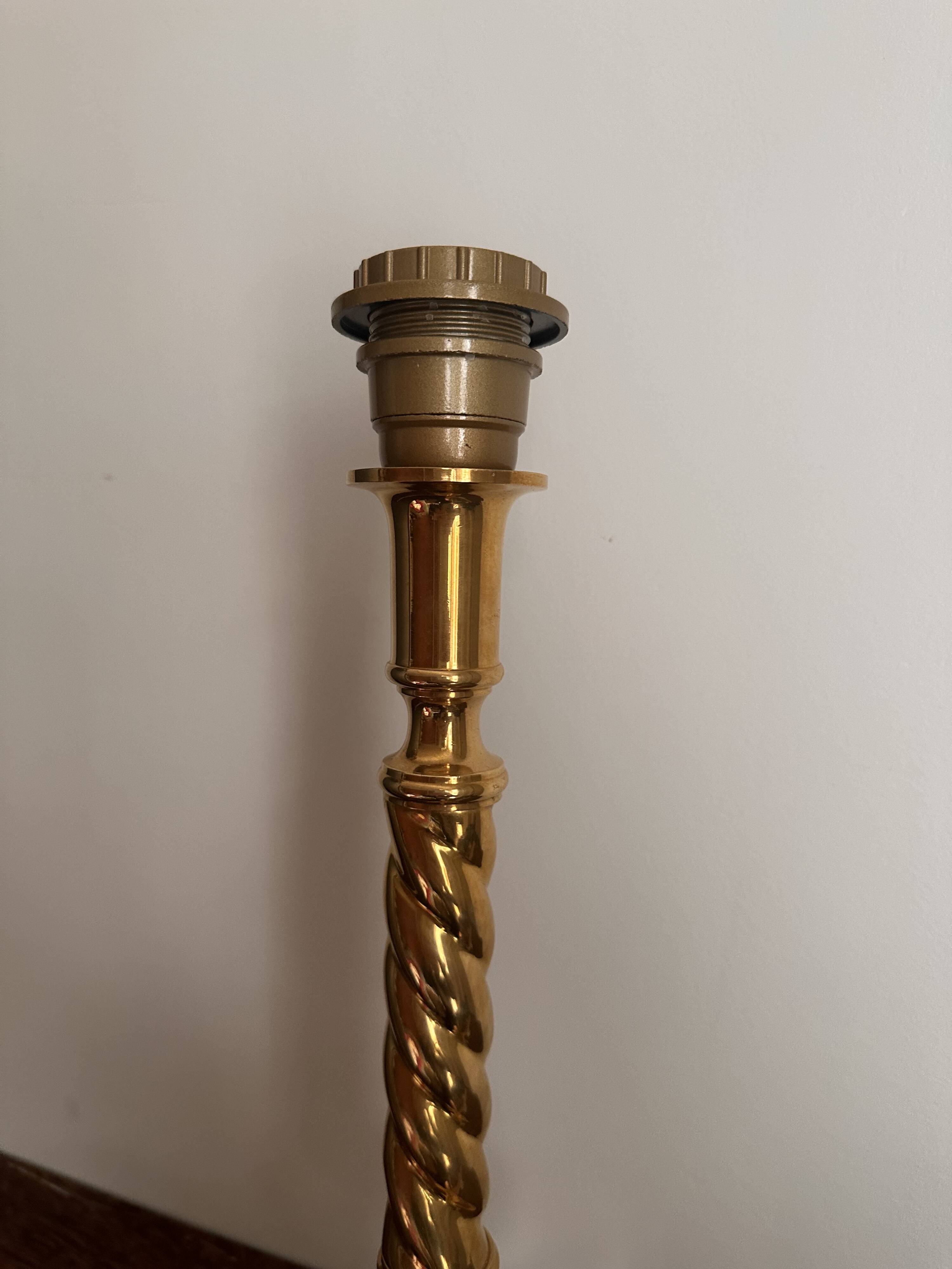 Vintage brass lamp base