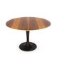 Mid-century modern round tulip dining table, restored by Drevotvar, 1960s.