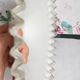 Vintage lace-edged opaline lampshade