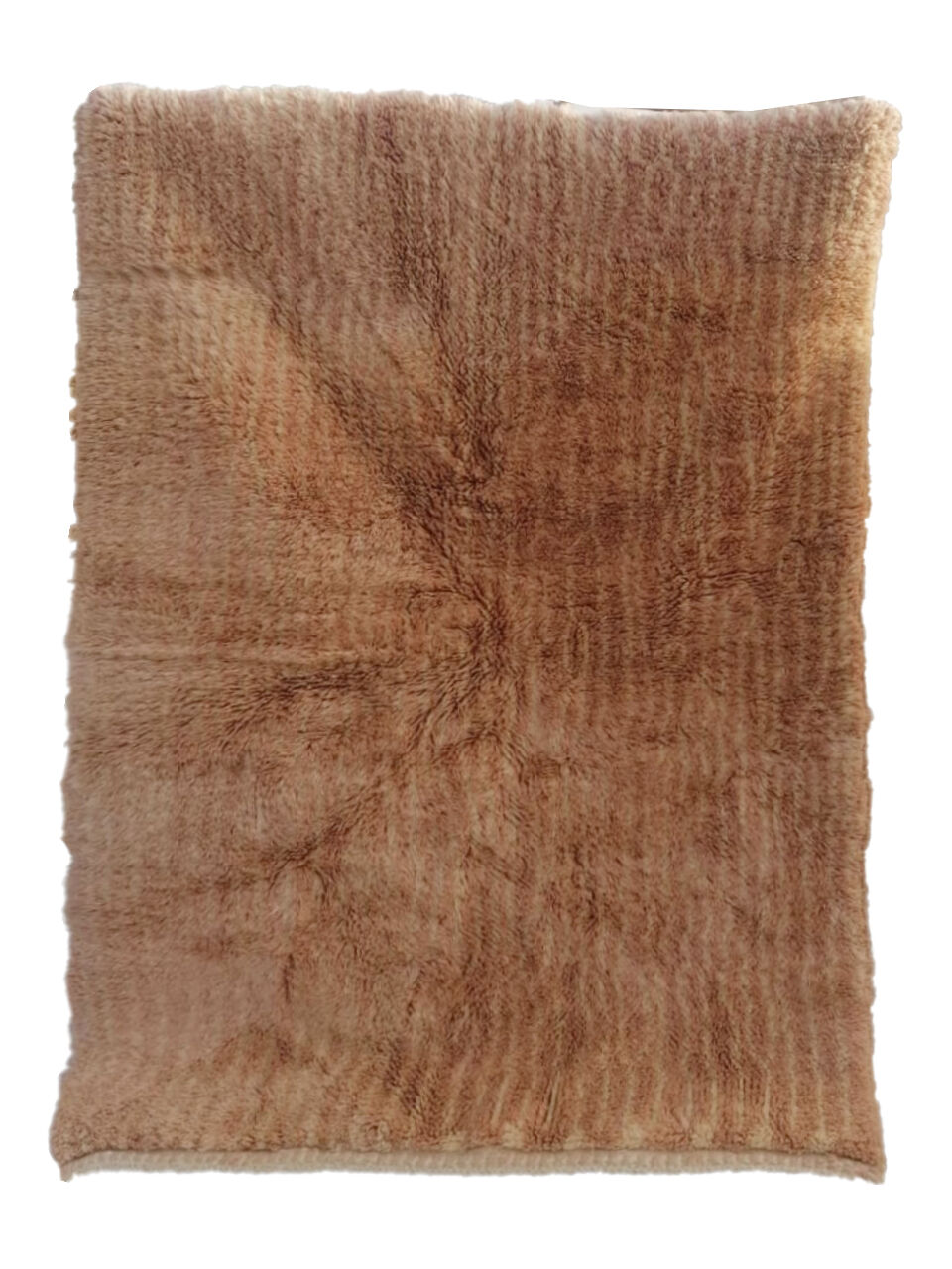 Beige berber carpet in wool 122x182 cm