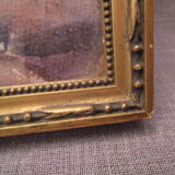 Old still life "hairy table" watercolor