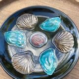 Oyster service in earthenware Elchinger 50