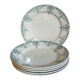 Six old plates iron earth of lunéville model lugano late nineteenth