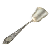 Cuillère à sucre Art Déco, en laiton plaqué argent, Platerstyl, Pologne, années 1930