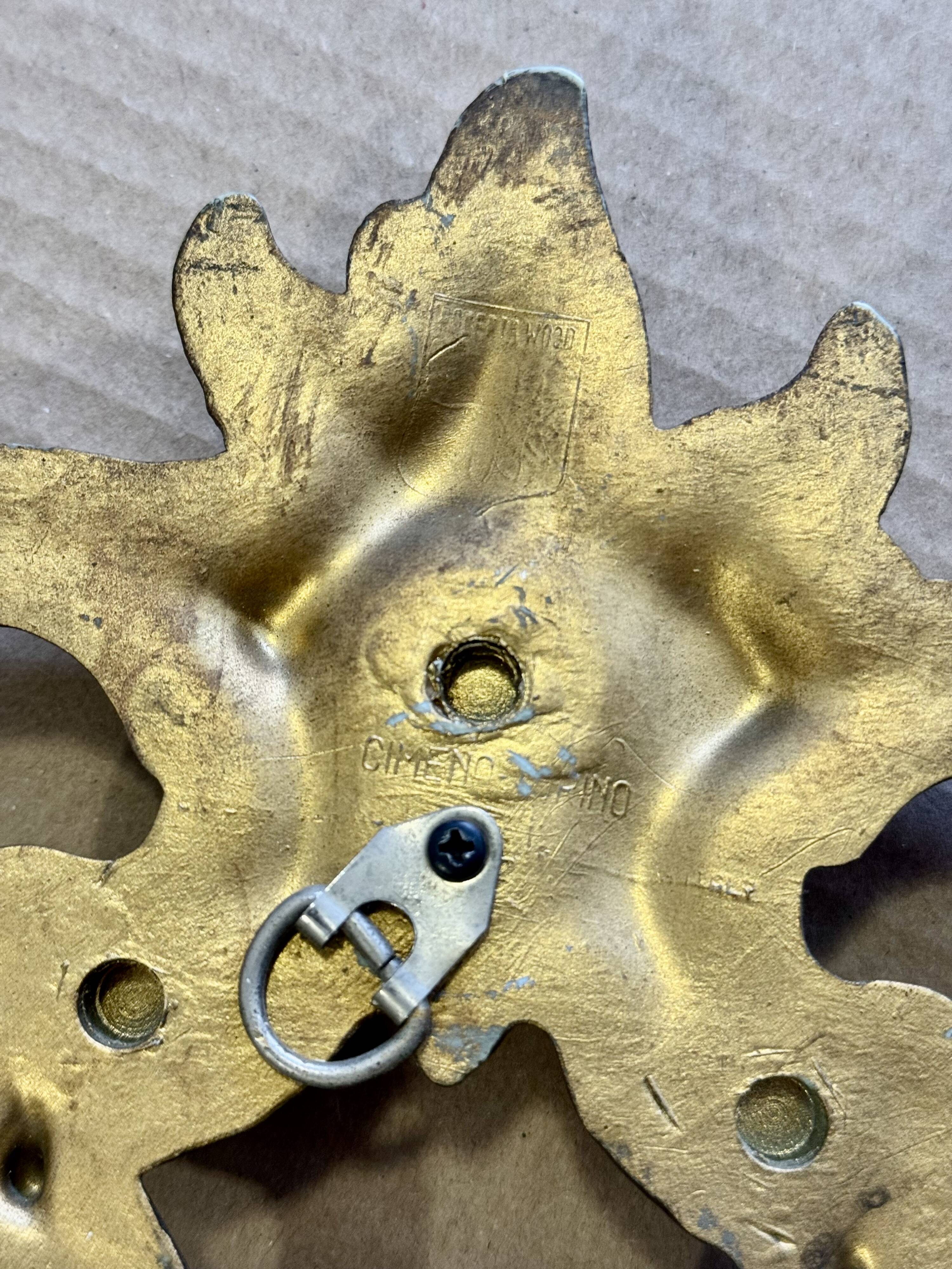 Baroque Style Oval Gold Mirror by Roberta Wood