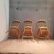 Set of 3 Napoleon III chairs in gilded wood