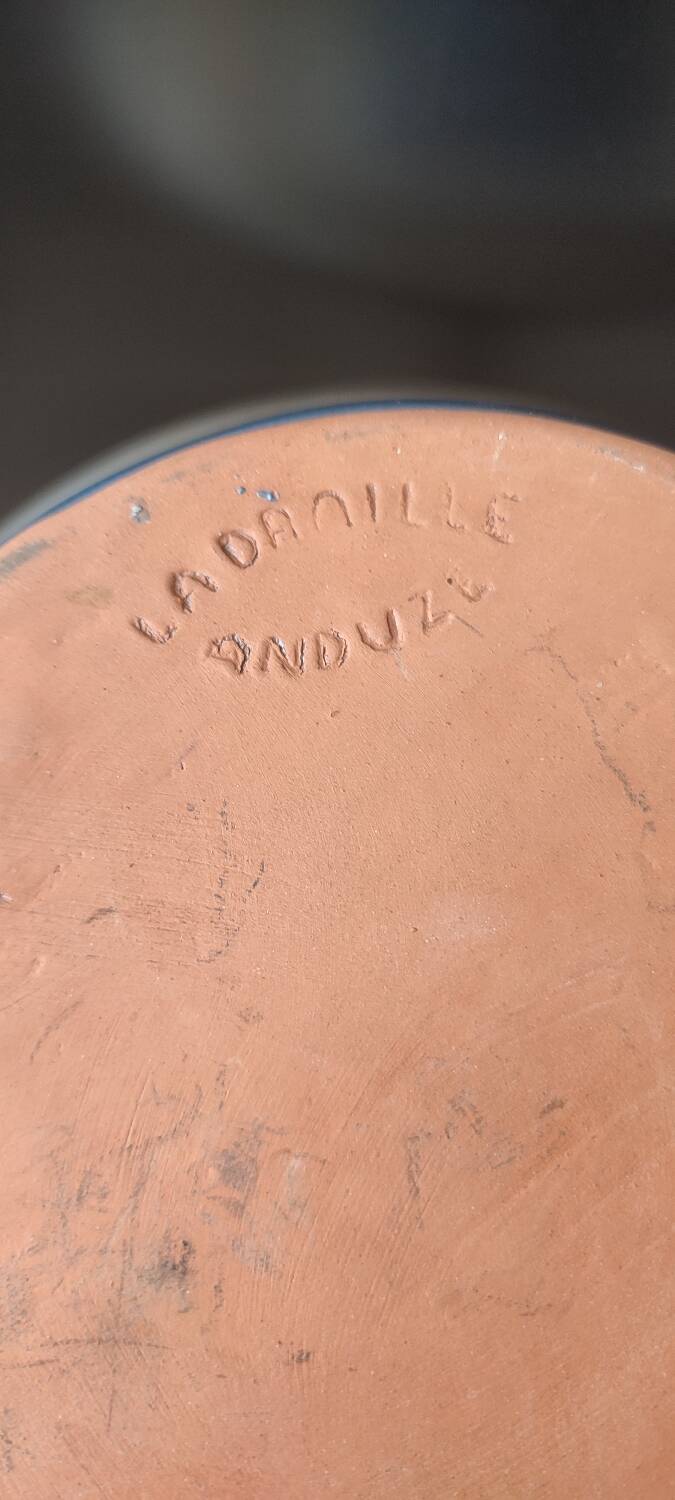 Handcrafted flower vase Pottery La Draille (Anduze)