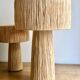 Minimalist rattan bedside lamp