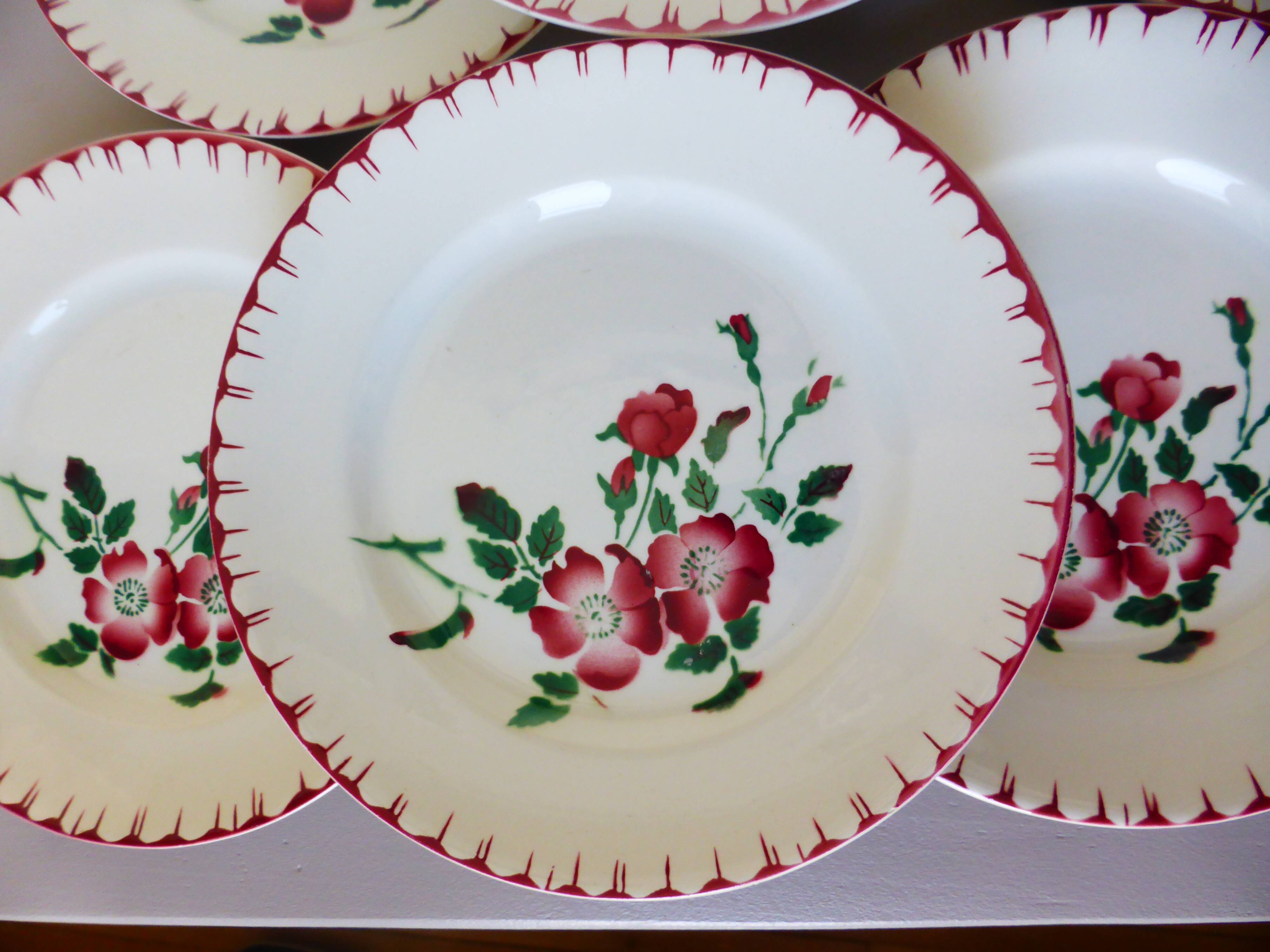 6 dessert plates of Digoin Sarreguemines model Epernay 210714