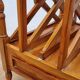 Vintage wooden magazine rack with drawer, English style, 60x45 cm.