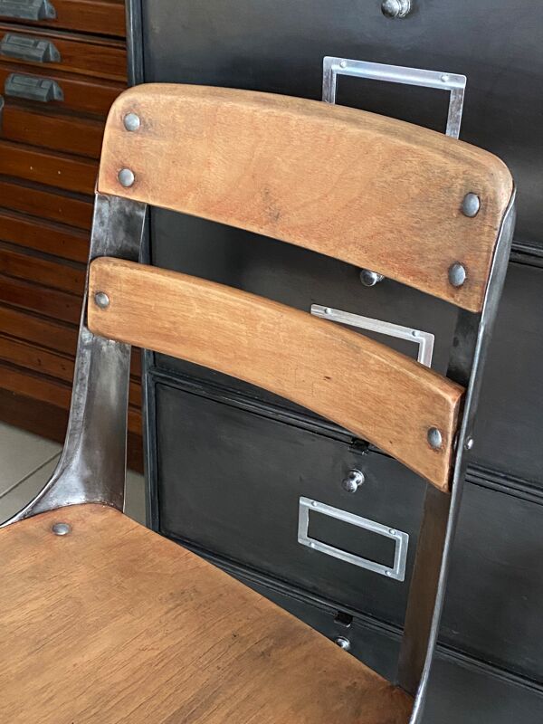 Pupitre d'écolier américain vintage