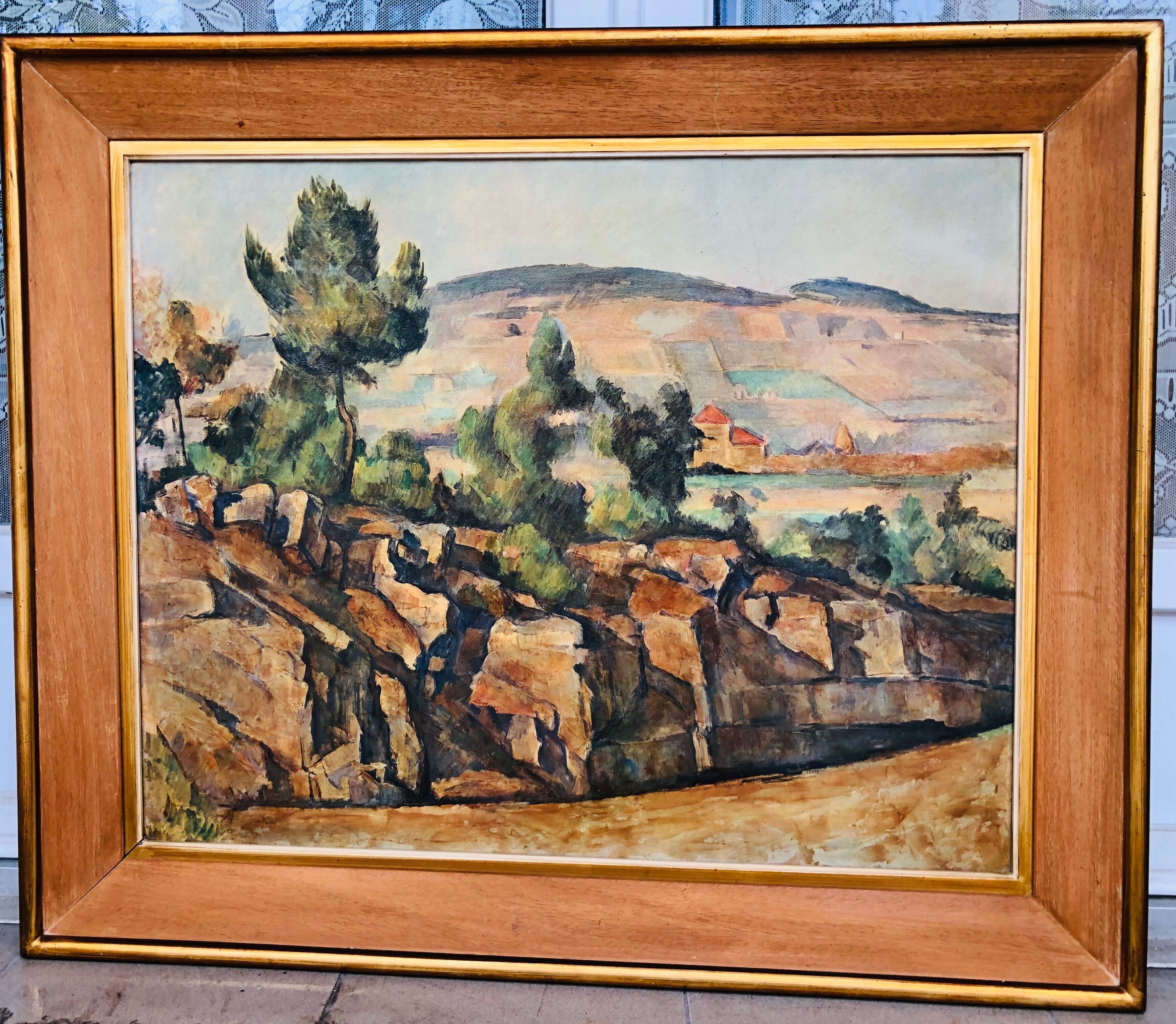 Oil on canvas: landscape