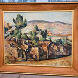 Oil on canvas: landscape