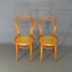 2 Chaise bistrot cannées N°14 de Joseph Hofmann "teinte merisier"