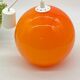 Suspension / orange opaline ball lamp, vintage / Space age