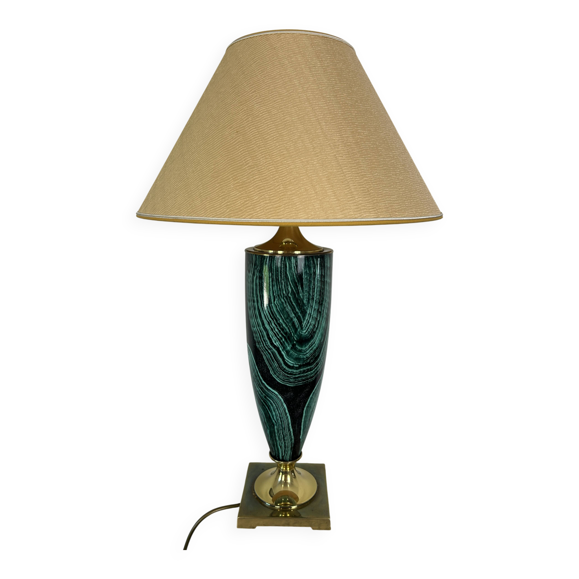 Superb ceramic lamp from the house "Le Dauphin".