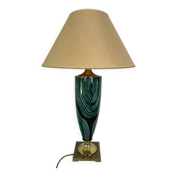 Superb ceramic lamp from the house "Le Dauphin".