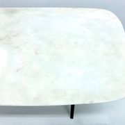 Table basse attribuée à Guglielmo Ulrich avec plateau en marbre de Carrare