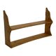 Vintage wooden wall shelve rack bookshelf in pinewood  minimalist design