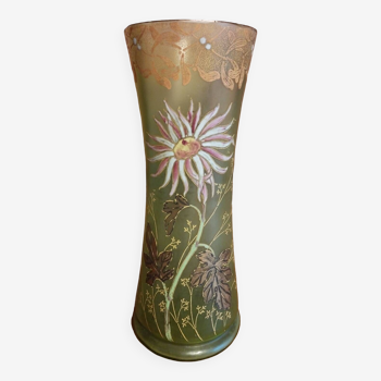 Art Nouveau glass vase