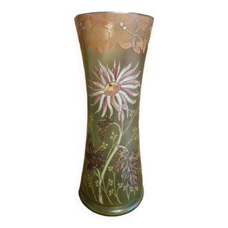 Vase en verre art nouveau