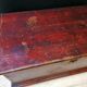 Large vintage chest old wooden trunk