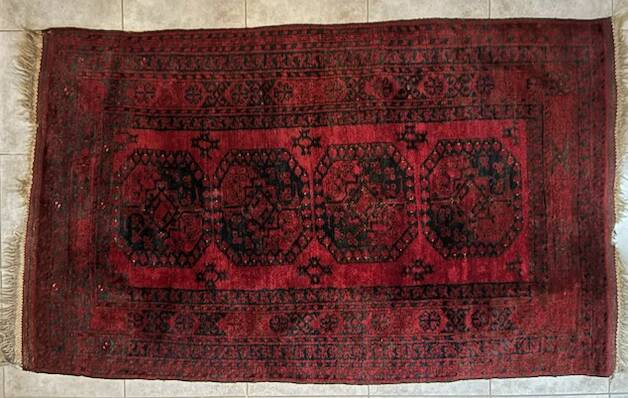 Afghan rug 205x130 cm handmade