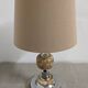 Living lamp in onyx and chromed metal from the 60s/70s