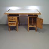 Large oak architect desk / table 1940's