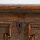 Antique chest with pearl grey patina (c.1900) #28