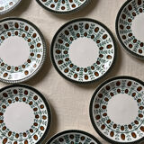 Boch La Louvière plates walnut model