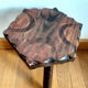 Hexagonal brutalist tripod stool