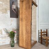 Console service in solid oak, circa 1900.