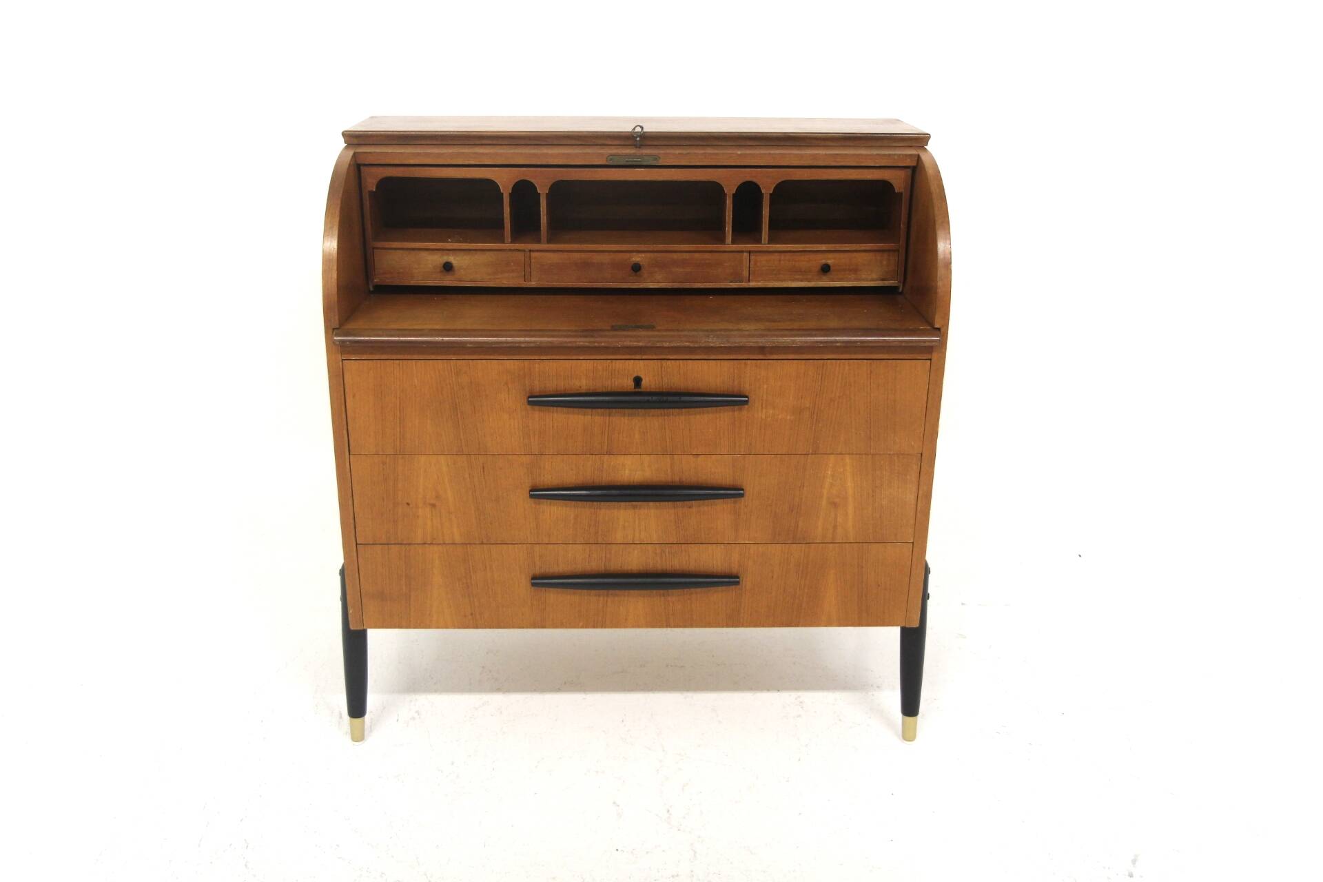 Secrétaire scandinave en teck, Bröderna Gustafssons, Suède, 1950