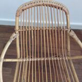 Vintage rattan armchair