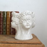 Anthropomorphic 4-face pot cover