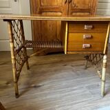 Rattan desk