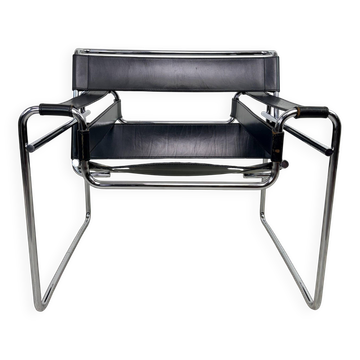Authentic B3 "Wassily" chair by Marcel Breuer, Vintage, by Bononia, Italy