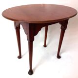 Table à thé de style ancien ovale en bois d'érable massif drexel heritage étiquette originale table design 1970