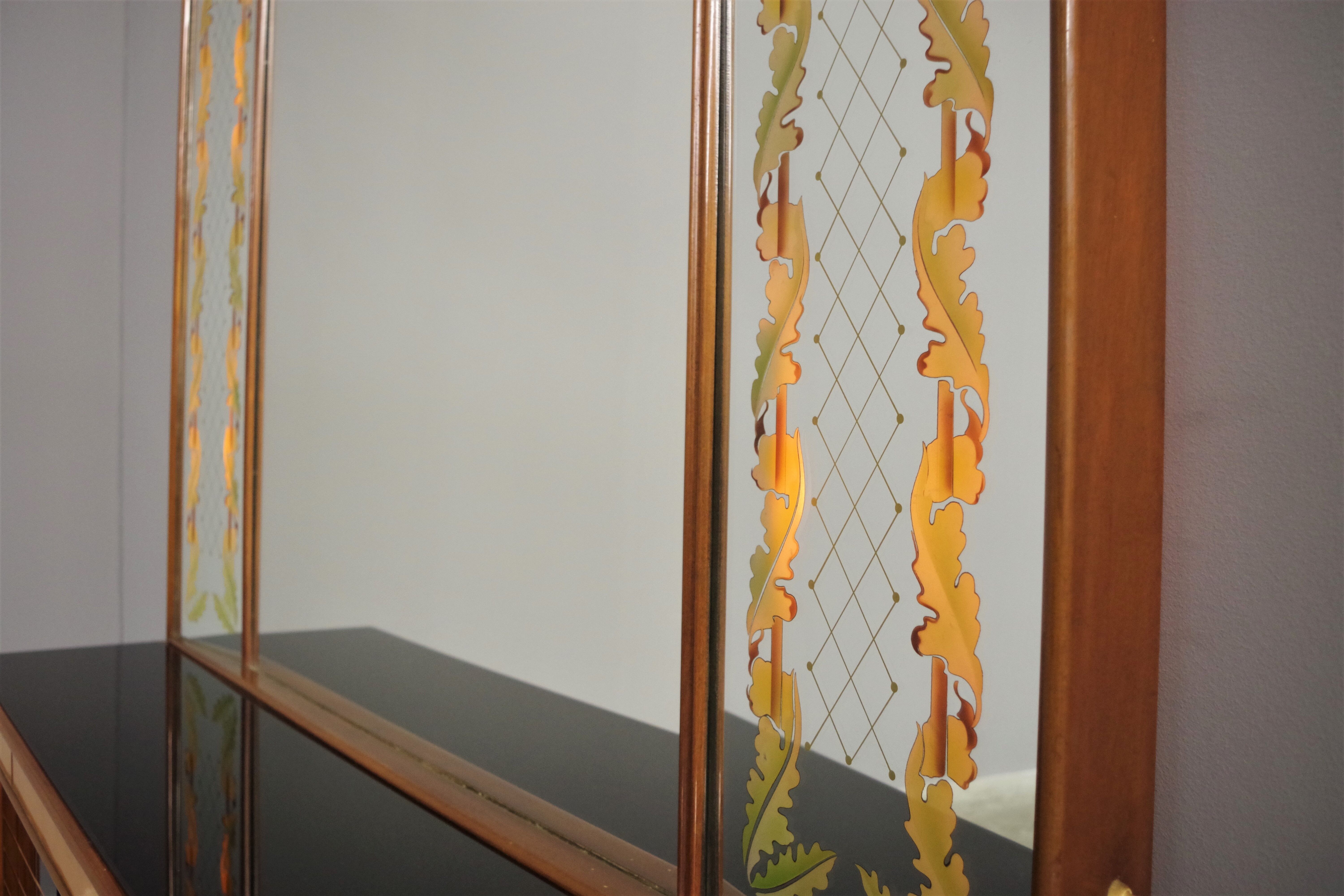 Sideboard with mirror by Luigi Brusotti, 1940