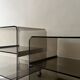 Smoked plexiglass side table by M. Dumas for Roche Bobois, 1970 design