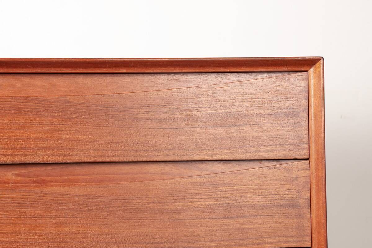 Commode Danoise en Teck, 4 tiroirs par Arne Vodder pour Sibast 1960.