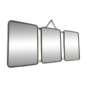 miroir vintage 1960 triptyque - barbier