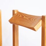 4 solid pine chairs